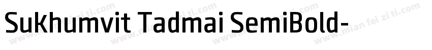 Sukhumvit Tadmai SemiBold字体转换